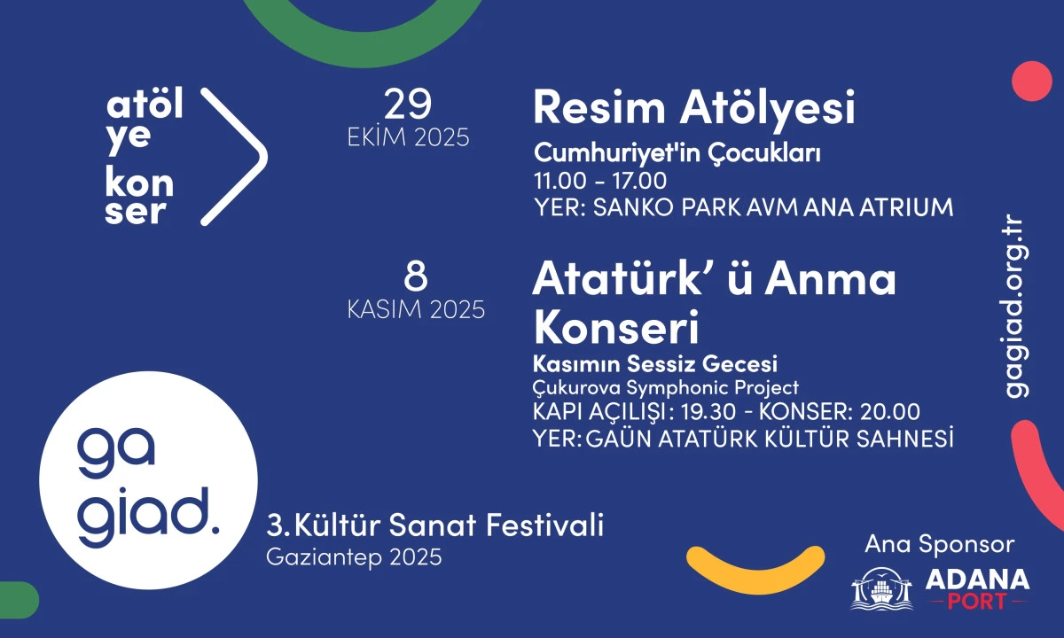 GAGİAD 3. Kültür Sanat Festivali 2025 için geri sayım başladı!