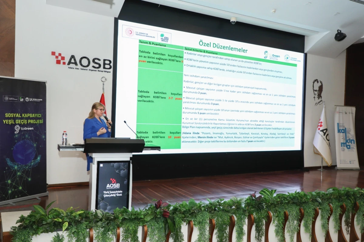 SoGreen Programı   AOSB&rsquo;de anlatıldı