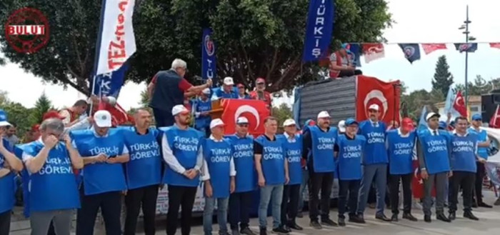 Türk -İş Adana' da 1 Mayıs'ı kutladı